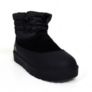 UGG CLASSIC MINI LACE-UP WEATHER BLACK