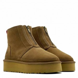 UGG NEUMEL PLATFORM ZIP CHESTNUT