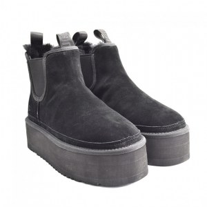 UGG CHELSEA PLATFORM BLACK