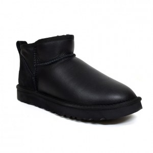 UGG CLASSIC ULTRA MINI METALLIC BLACK