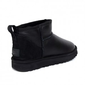 UGG CLASSIC ULTRA MINI METALLIC BLACK