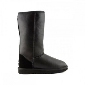 UGG CLASSIC TALL METALLIC BLACK