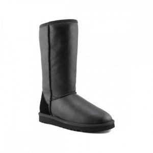 UGG CLASSIC TALL METALLIC BLACK