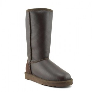 UGG CLASSIC TALL METALLIC CHOCOLATE