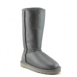 UGG CLASSIC TALL METALLIC GREY