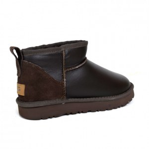 UGG CLASSIC ULTRA MINI METALLIC CHOCOLATE