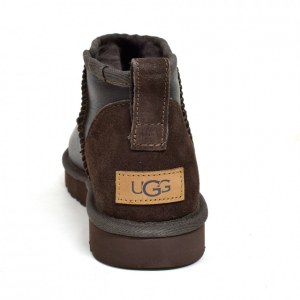 UGG CLASSIC ULTRA MINI METALLIC CHOCOLATE