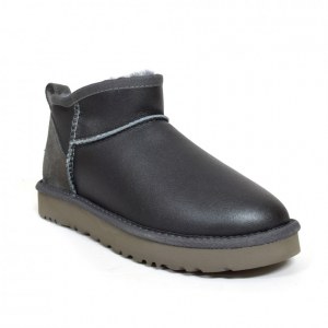 UGG CLASSIC ULTRA MINI METALLIC GREY