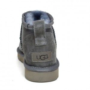 UGG CLASSIC ULTRA MINI METALLIC GREY