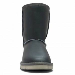 UGG CLASSIC SHORT METALLIC GREY