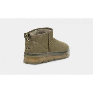 UGG CLASSIC ULTRA MINI CLEAR BURNT OLIVE