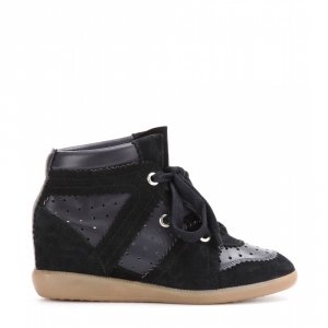 Isabel Marant Sneakers Bobby Black Leather
