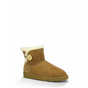 UGG Mini Bailey Button  Chestnut