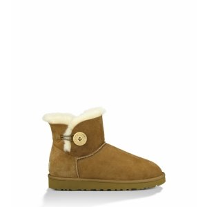 UGG Mini Bailey Button  Chestnut