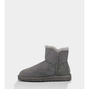 UGG Mini Bailey Button Bling Grey