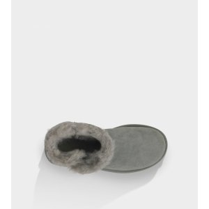 UGG Mini Bailey Button Bling Grey