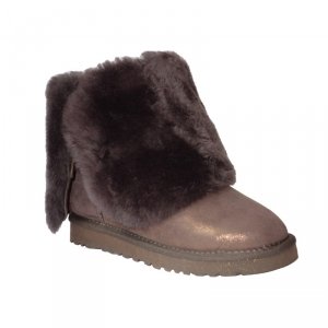 UGG Bailey Button Triplet Glitter - Bling Chocolate