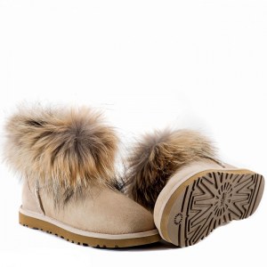 UGG Mini Fox Fur - Sand