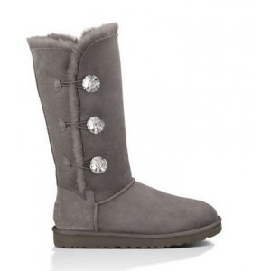 UGG Bailey Button Bling Triplet - Grey