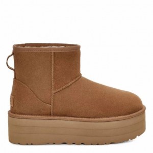 UGG CLASSIC MINI PLATFORM CHESTNUT