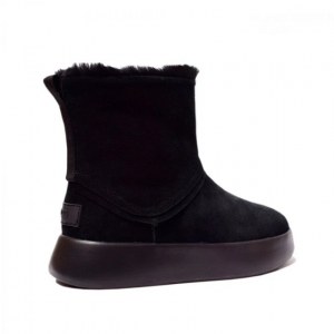 UGG CLASSIC SHORT BOOM BOOTIE BLACK