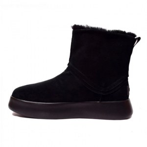 UGG CLASSIC SHORT BOOM BOOTIE BLACK