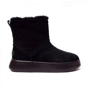 UGG CLASSIC SHORT BOOM BOOTIE BLACK