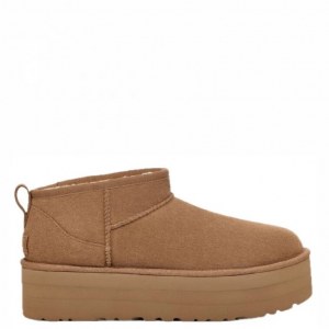 UGG CLASSIC ULTRA MINI PLATFORM CHESTNUT