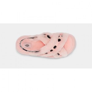 UGG DISCO COLOR SLIDE PINK SCALLOP