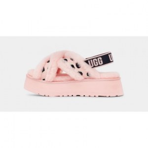 UGG DISCO COLOR SLIDE PINK SCALLOP