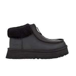 UGG FUNKETTE PLATFORM BOOT LEATHER BLACK