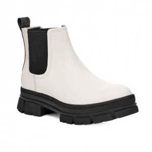 UGG WOMEN`S ASHTON CHELSEA LEATHER WHITE