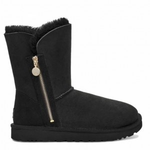 UGG BAILEY ZIP SHORT BLACK