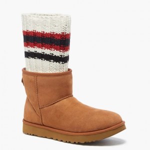 UGG CLASSIC MINI II SACAI KNIT CHESTNUT