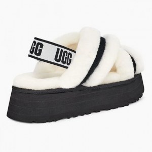 UGG DISCO COLOR SLIDE WHITE