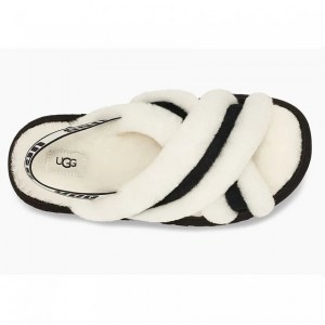 UGG DISCO COLOR SLIDE WHITE