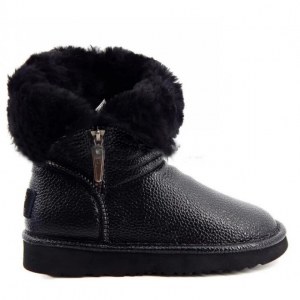 UGG JIMMY CHOO GRANULAR SKIN BLACK