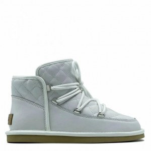 UGG LODGE MINI LEATHER WHITE