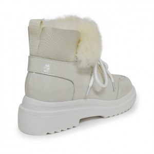 UGG MARTIN PATENT WHITE