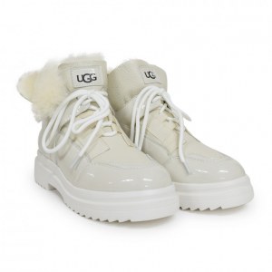 UGG MARTIN PATENT WHITE