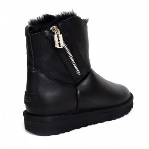 UGG MINI OBLIQUE ZIP BLACK