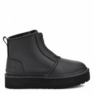 UGG NEUMEL PLATFORM ZIP ULTRA MATTE BLACK