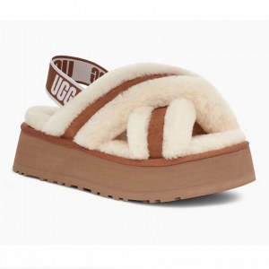 UGG DISCO COLOR SLIDE CHESTNUT