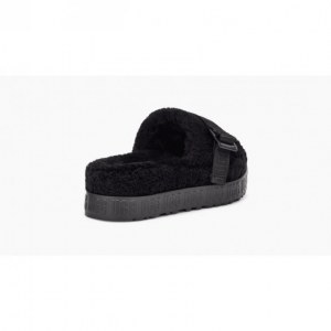 UGG FLUFFITA PLATFORM BLACK