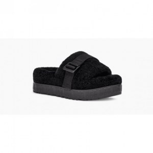 UGG FLUFFITA PLATFORM BLACK