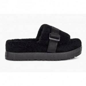 UGG FLUFFITA PLATFORM BLACK