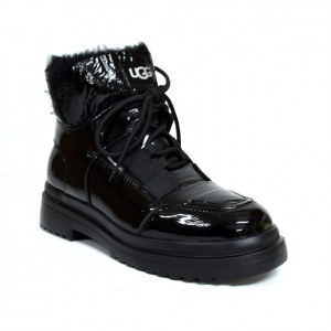 UGG MARTIN PATENT BLACK