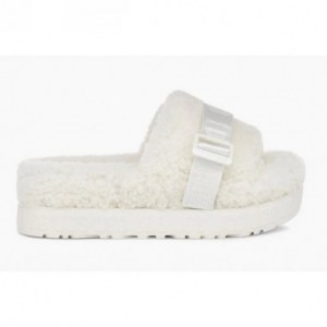 UGG FLUFFITA PLATFORM WHITE