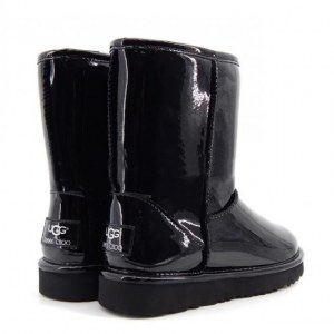 UGG JIMMY CHOO CLASSIC PATENT II BLACK